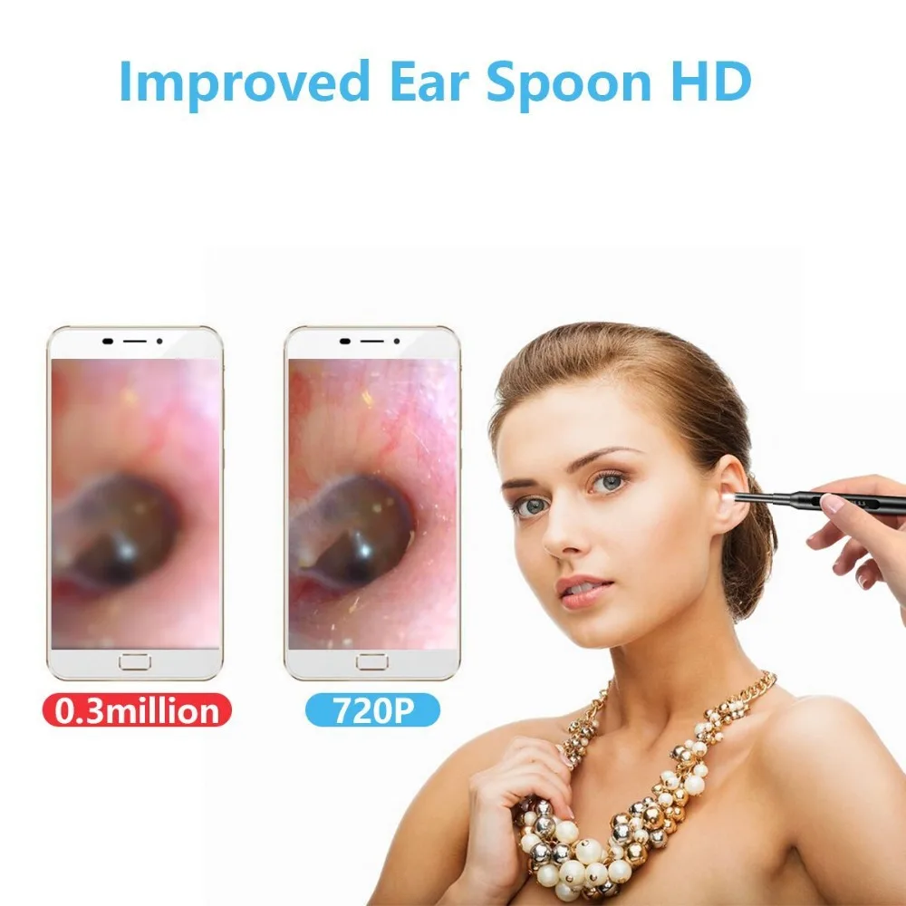 4,2 мм Визуальный Инструмент для чистки ушей эндоскоп визуальный отоскоп HD ушной канал эндоскоп многофункциональная Ушная палочка уход за ушами эндоскоп для чистки ушей