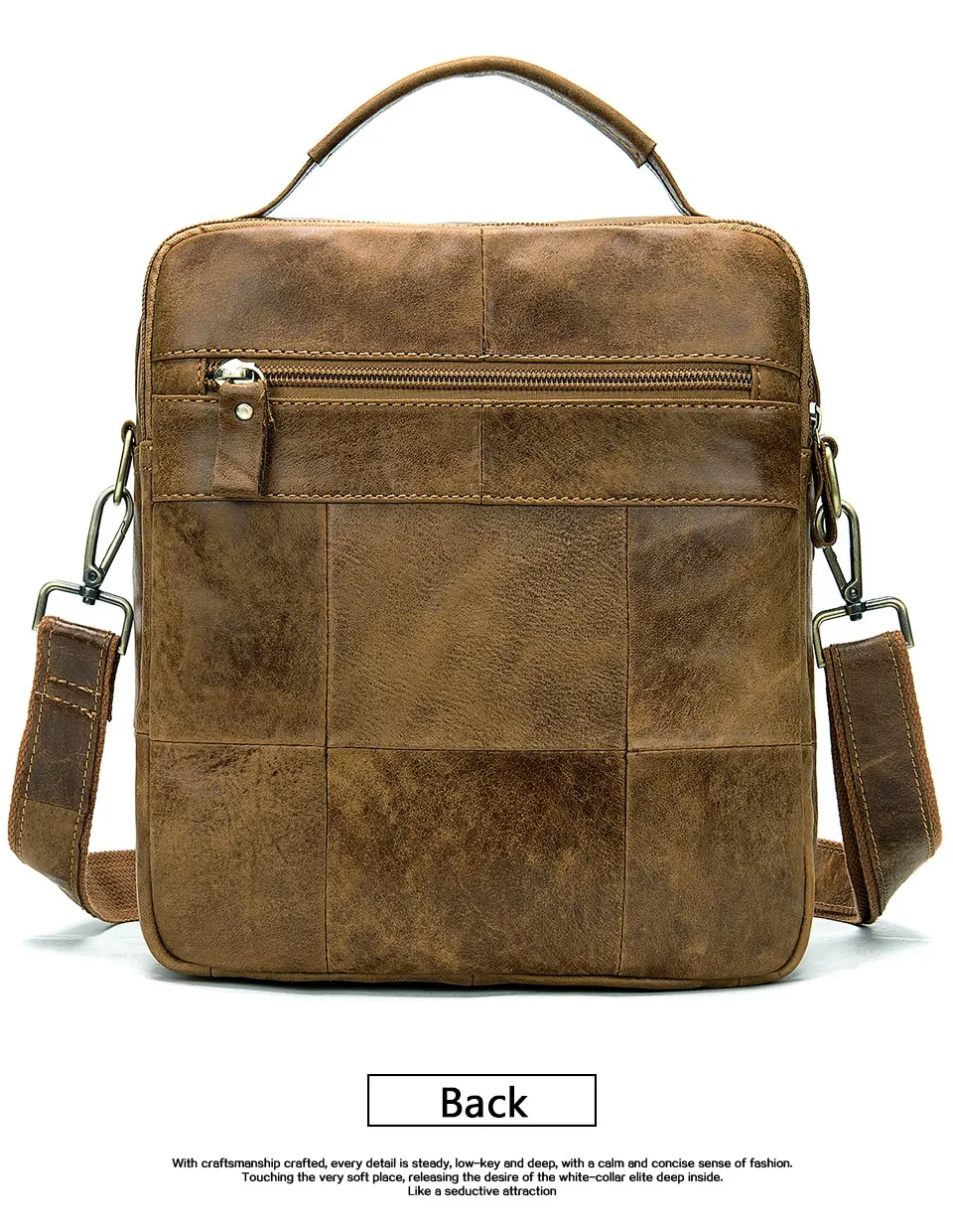 Men Shoulder Bag Men's Genuine Leather Casual Bags for Men Business Crossbody Handbag Flap Leather Bags bolsas male 20