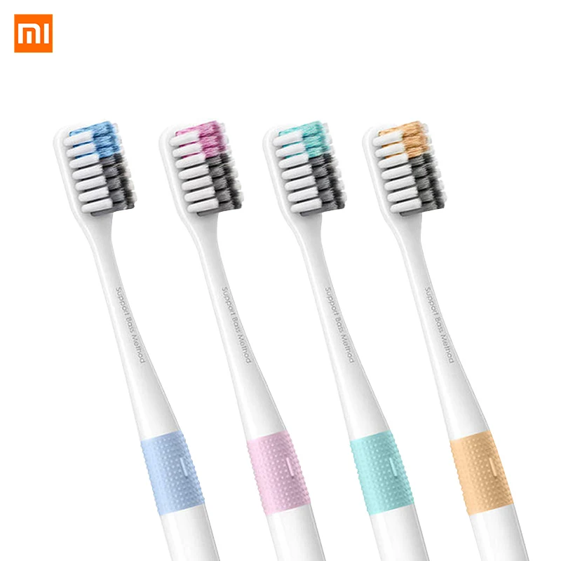 

Xiaomi Doctor Bei Bass Toothbrush Tooth Mi Brush Handle Manual Eco-friendly Tooth MI brush with Travel Box 4PCS 2PCS 1 PCS