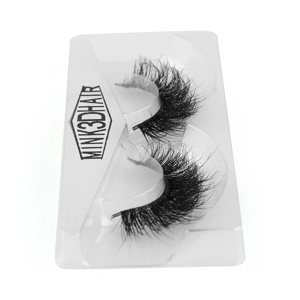 

1Pair Y-30 100% 3D Mink Hair Bushy Cross False Eyelashes Wispy Flutter Eye Lashes Handmade Black Makeup Extension Tools