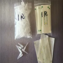 Чехлы 100 шт 1RL одноразовые иглы Перманентный макияж иглы для бровей и 100 шт 1RL(4 мм) наконечники