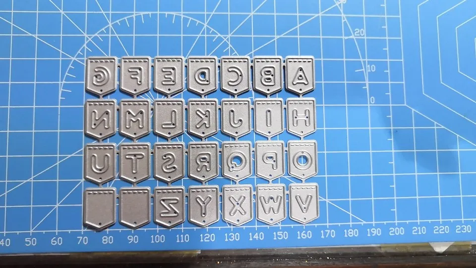 

96*71mm Letters Alphabet Metal Cutting Dies 3D DIY Scrapbooking Carbon Sharp Craft Die Photo Album Invitation Card Making Decor