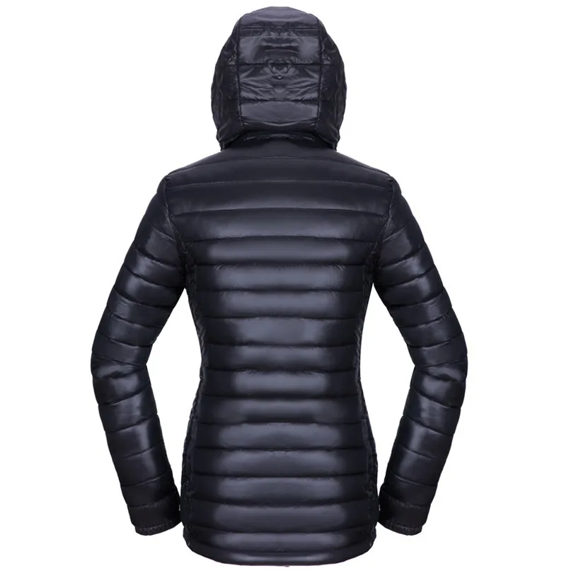 Женская зимняя теплая Ультралегкая куртка-пуховик, ветрозащитная куртка со съемным капюшоном, пуховик для походов, кемпинга, походов, пальто#2O17# F