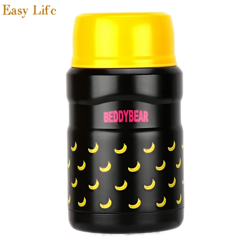 520ml Thermos Food Container Porridge Flask Stainless Steel Lunch Box