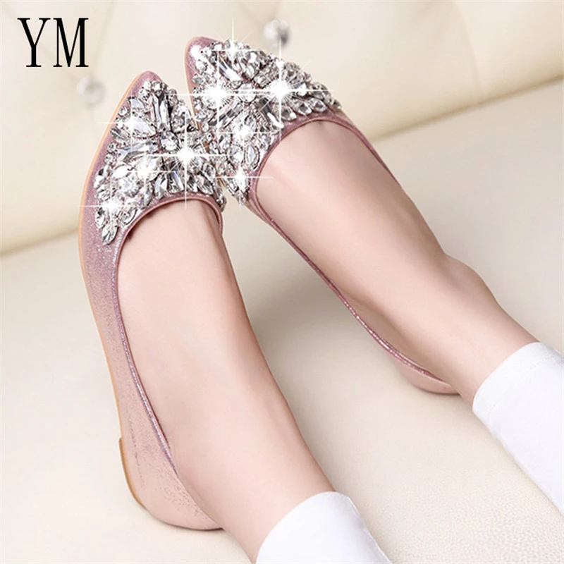 flat shoes bling bling