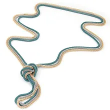 Ожерелья для официальных встреч цепочки и ожерелья Мода в стиле панк змея Винтаж металлической косой Твист цепи длинное s Подвески ЮВЕ