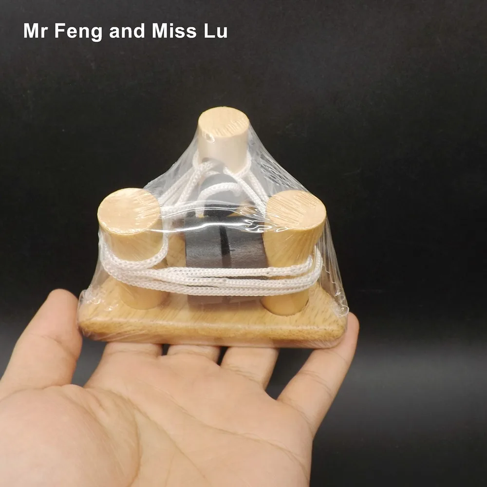 Buy Kid Toy Wooden Rope Game Mind Brain Teaser Puzzle