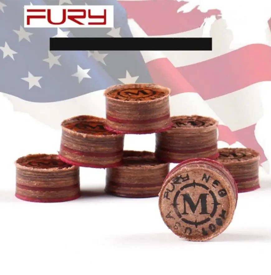 

FURY One Piece Tiger Pool Cue Tip 14mm M Snooker Tips Professional Durable High Quality Tip Billiard Accessories China 2019