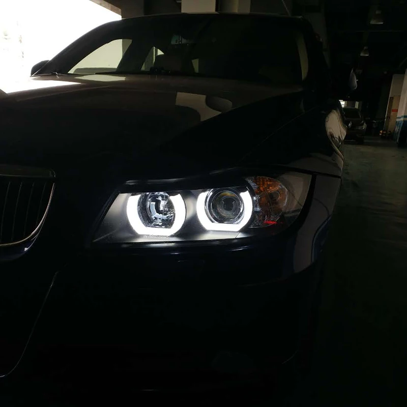 V2 HID Версия для BMW 3 серии E90 318i 320i 325i светодиодный проектор линзы фары fit 2005 2012
