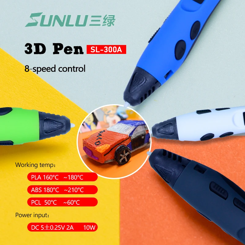 Рождественский подарок для детей SUNLU 3D Ручка низкая температура SL 300A 3d печать