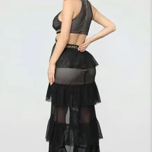 Женское Бандажное платье Новинка Лето слинг сетка кружева v-образный вырез Макси длинное платье сексуальная мода платье+ костюм