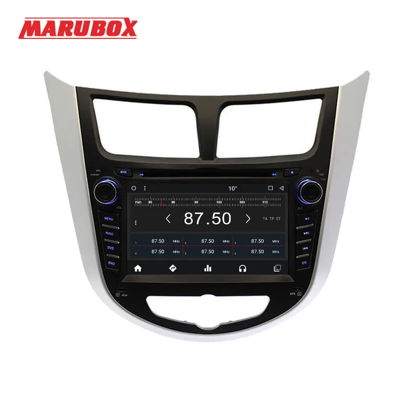 Excellent Marubox 7A300MT8 Car multimedia player For Hyundai Solaris 2013+,Android 8.1,Octa Core,1024*600 IPS 7",RAM 2GB, ROM 32GB,GPS DVD 2