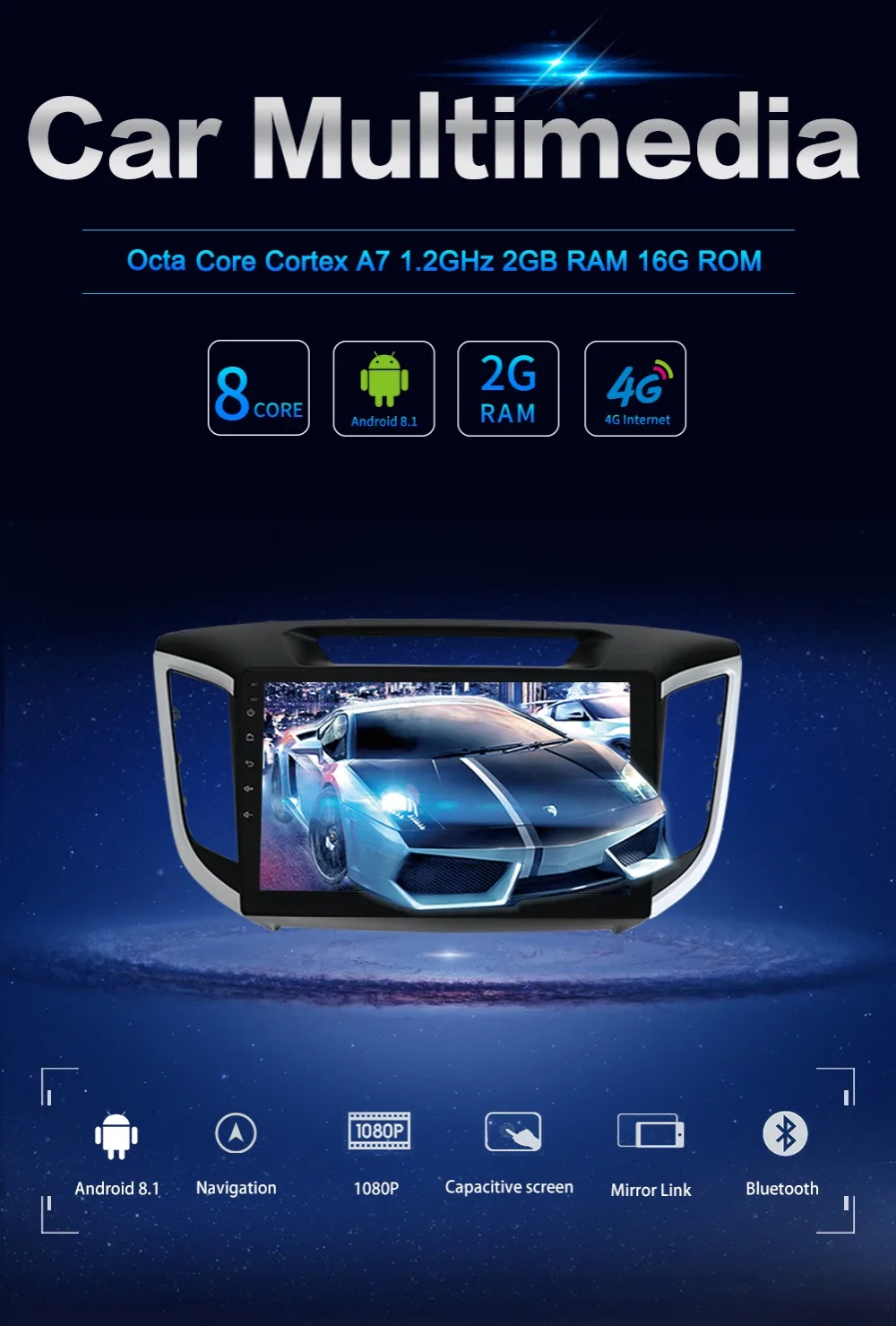 Cheap Bosion android car radio navigation dvd player 1024*600 For HYUNDAI IX25 CRETA gps stereo car multimedia player dvd 3