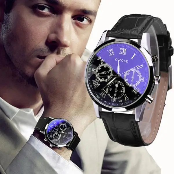 

top luxury brand mens watchs YAZOLE Men Business Design Dial Canvas Band Analog Quartz Wrist Watch montre homme marque Splendid