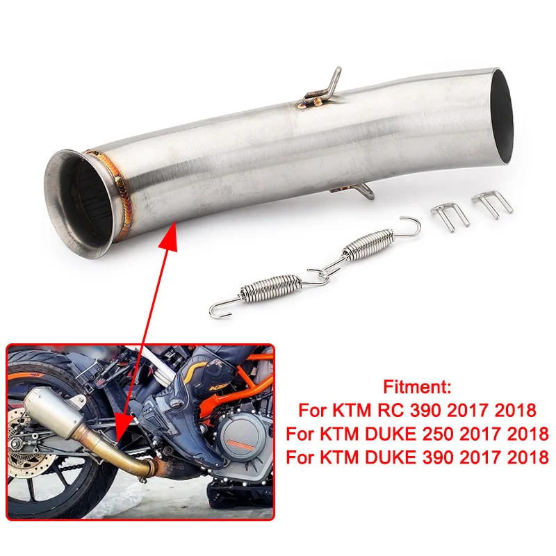 Универсальный глушитель выхлопной трубы мотоцикла средней для KTM 125 250 390 DUKE RC390 2017