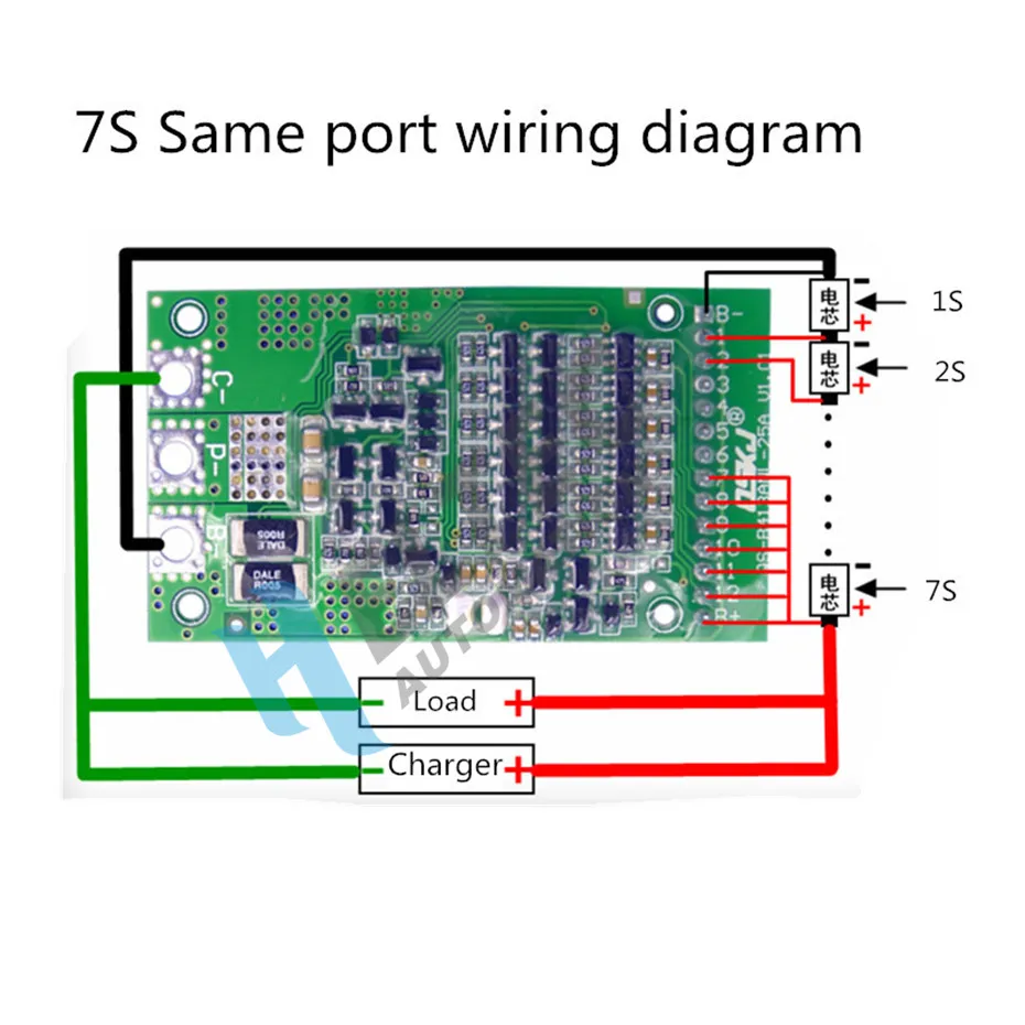 BMS 6S 15A 20A 25A 40A 24V 3,7 V литиевая Защитная плата для 6 пакетов 18650 PCB BMS литий-ионная батарея модуль