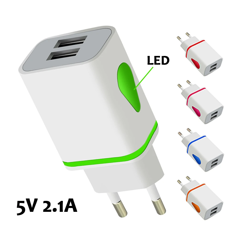 5 فولت 2.1A مضيئة 2USB محور سريع USB شاحن لسامسونج Meizu Xiaomi هواوي iphone شاحن الاتحاد الأوروبي التوصيل محول اللوحي موصل الطاقة 5 فولت 2.1A مضيئة 2USB محور سريع USB شاحن لسامسونج Meizu Xiaomi هواوي iphone شاحن الاتحاد الأوروبي التوصيل محول اللوحي موصل الطاقة