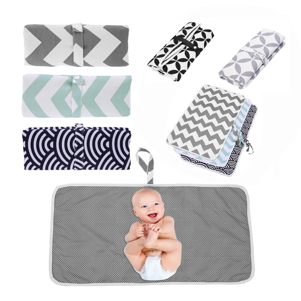 Baby Nappy Changing Pad Print Cotton Waterproof Ecologic Diaper Travel