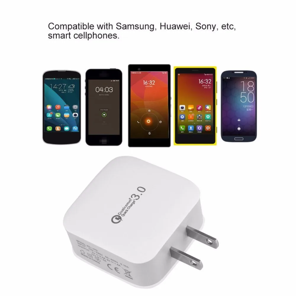 TOP QC 3.0 USB Wall Charger Quick Charge 3.0 2.0 EU US Plug for iphone Samsung Xiaomi mi5 ViVo Phone Fast Travel Charger 18w 5 9 (20)