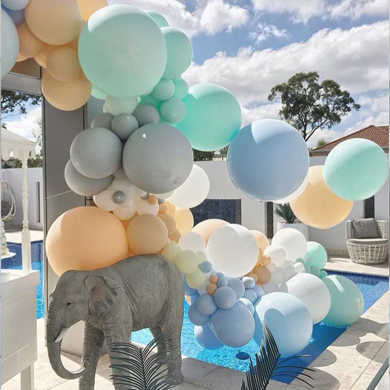 1 PCround macaron multicolor látex globos 36 pulgadas fiesta de cumpleaños adulto equipo novia globo decoración de la boda globos