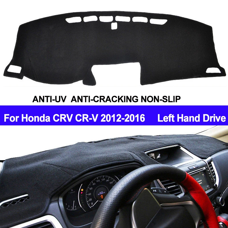 

TAIJS Car Dashboard Cover Dash Mat Dash Pad DashMat Carpet ANti-UV NON-Slip For Honda CRV CR-V LHD 2012 2013 2014 2015 2016