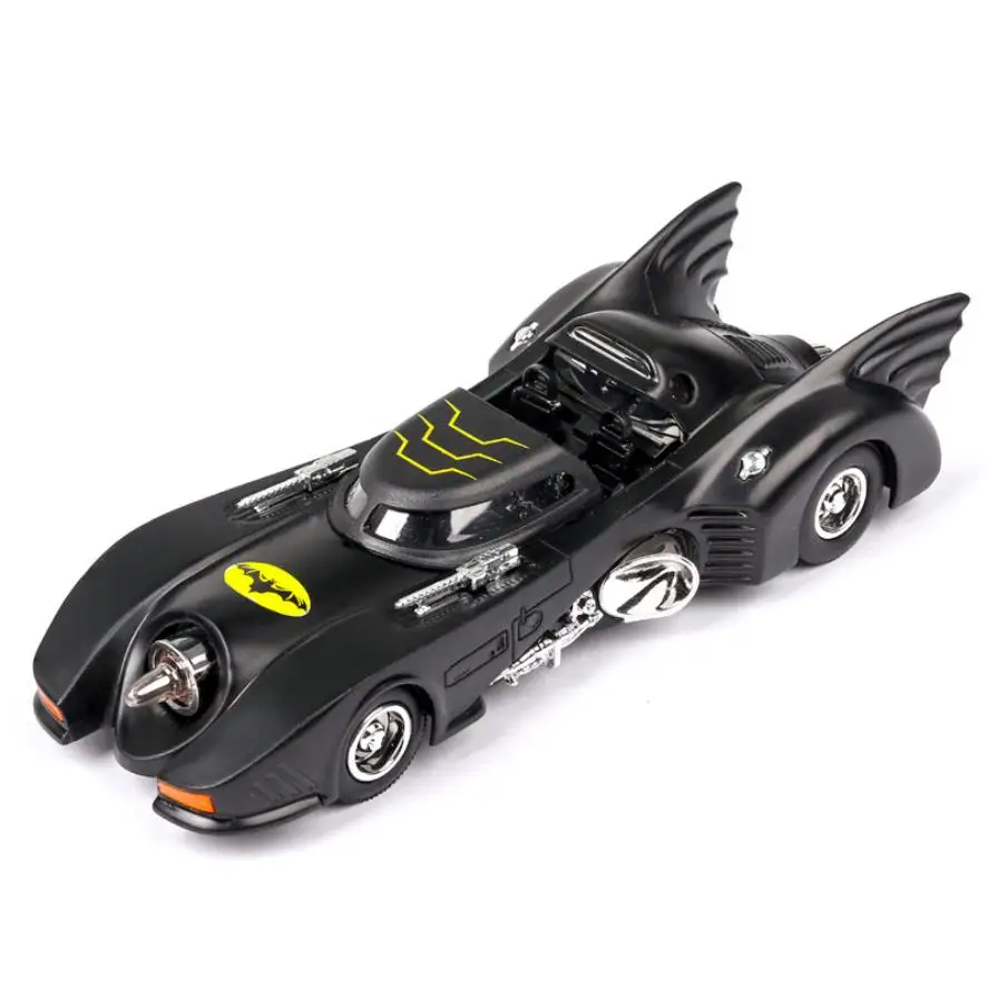 1:32 весы Горячие литья под давлением автомобиля dc super hero Темный рыцарь Batman Batmobile Колеса металлические модели тянуть обратно игрушки коллекция светильник и звука