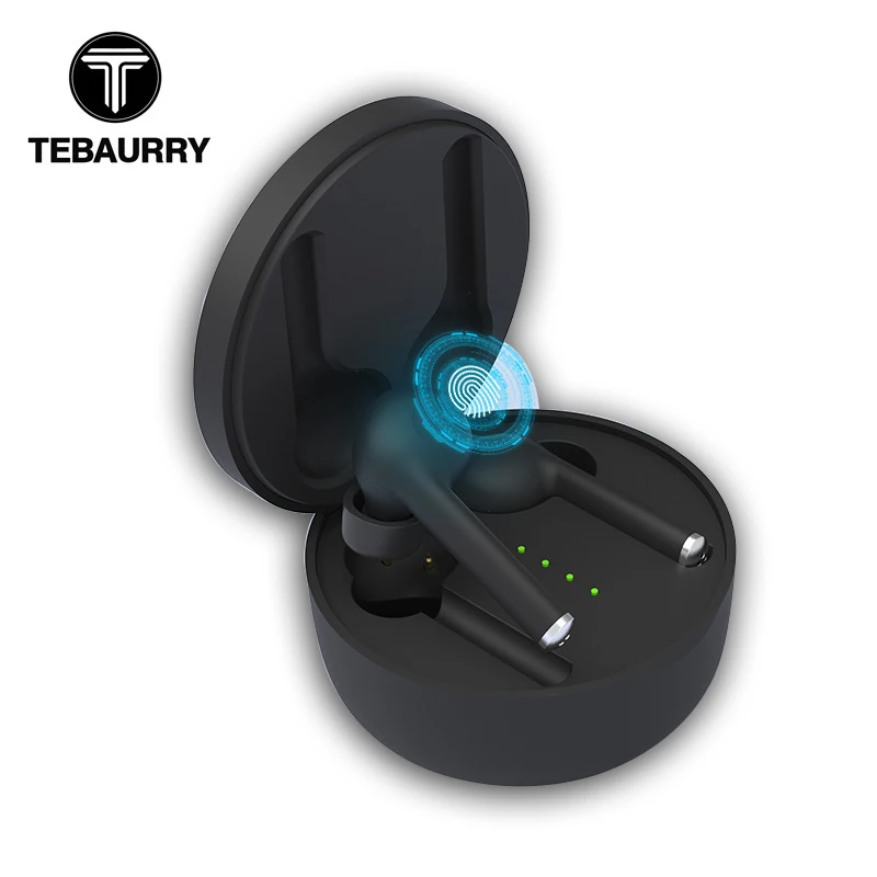 

TWS Bluetooth Earphones V5.0 Touch Control Wireless Headphone Stereo Bass Mini Wireless Earbuds with Dual Mic Volume Control