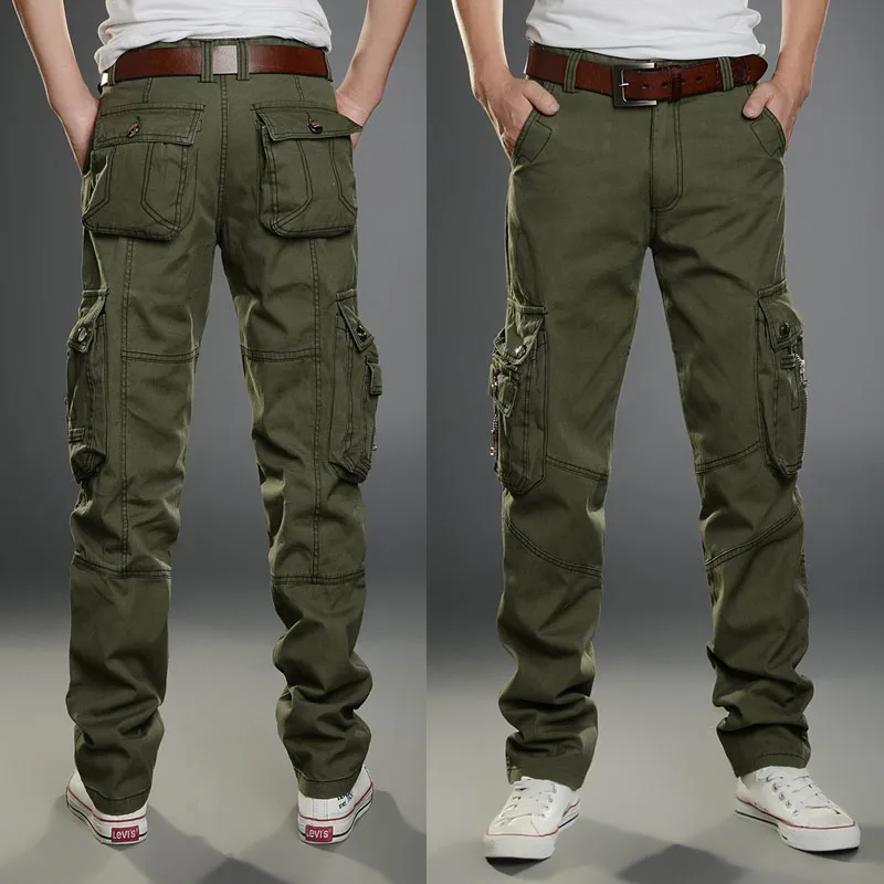 Тактические штаны для мужчин, армейские брюки-карго для бега, панталоны для мужчин в стиле хип-хоп, военные Панталоны Uomo, рабочая одежда, уличная одежда для мужчин - Цвет: Military color