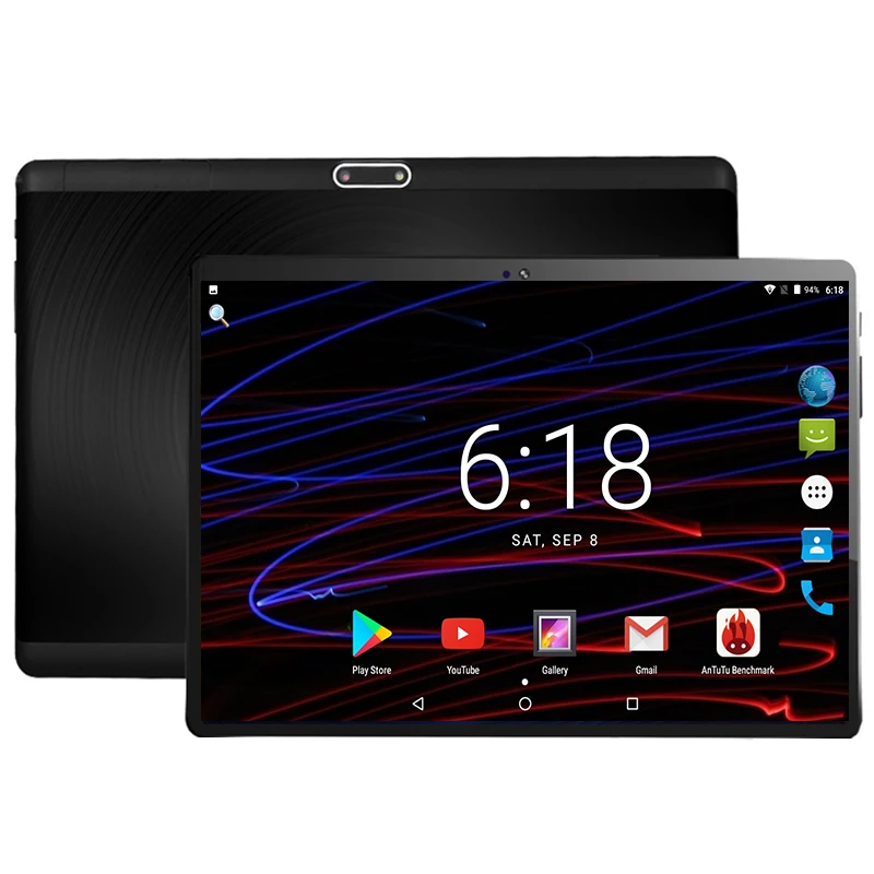 

IBPAIDA WCDMA Sim Tempered 2.5D Glass 10.1 inch Android tablet 6.0 Built-in Memory 1280 * 800 ips Screen 3g Tablet 10.1 Kid gift