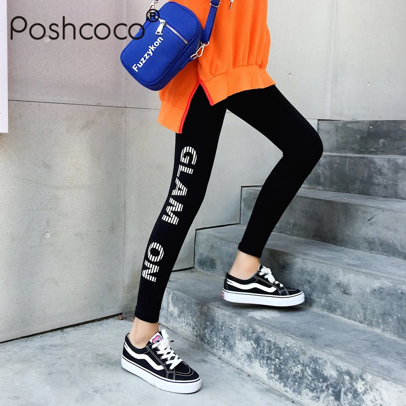 Poshcoco Brand Fashion Women Leggings 2017 Autumn Spring New Korean