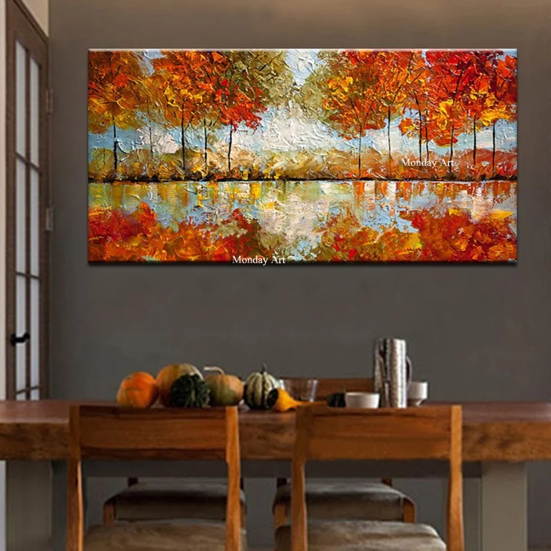 Home-Decor-Wall-Art-Hand-Painted-Abstract-Landscape-Oil-Paintings-on-Canvas-Knife-Trees-Pictures-Large (1)