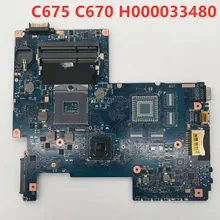 Материнская плата для ноутбука C670 C675 L770 L775 H000033480, хорошо работает