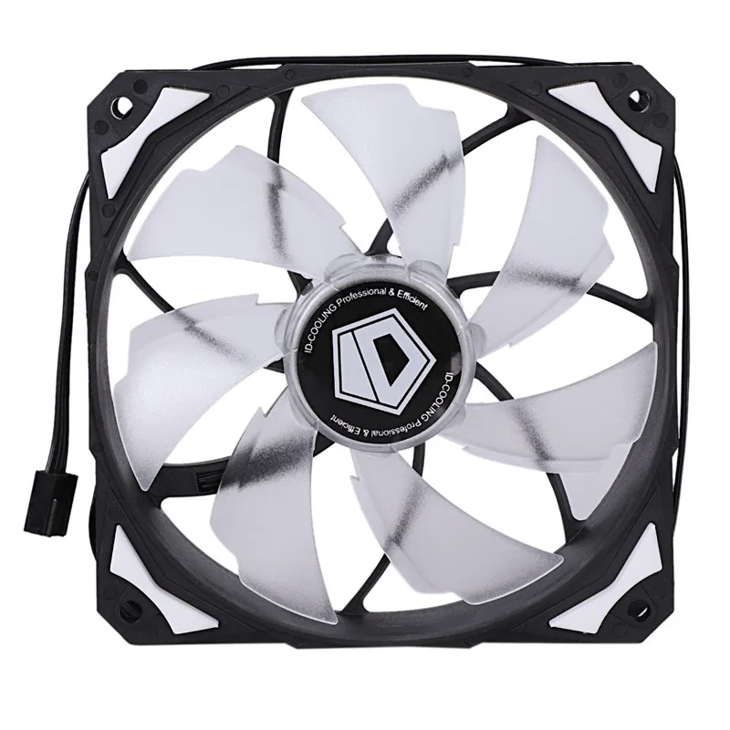

Controller Cooler 120mm PC Fan Cooler Computer RGB Fan Pl - 12025 Led Fans 4 Pin with RF Remote Control Fan Speed Control