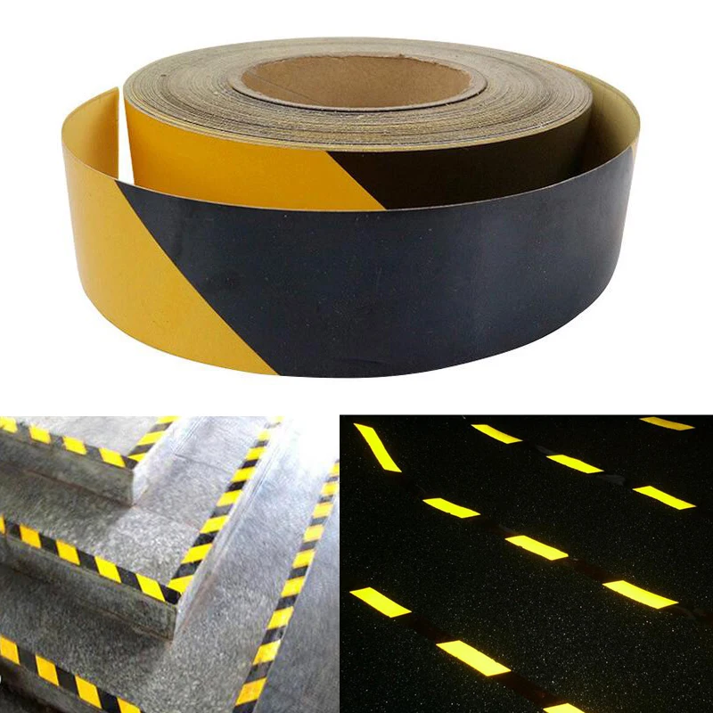 50mm X10m Self-Adhesive PET Reflective Sticker Road Bike Car Motorcycle Reflective Tape Bicycle Decoration Sheeting Film