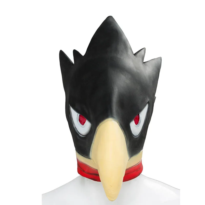 Coshome Boku no Hero Academia My Hero Academia Tokoyami Fumikage Cosplay Costumes Cloak Mask Bird-Head Helmet Cosplay Props (3)