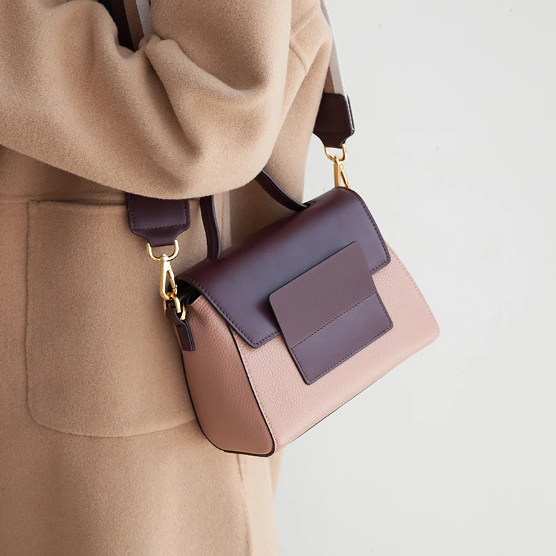 Acheter VENOF mode rétro larges bretelles en cuir véritable sac à bandoulière pour les femmes de luxe femme sac à bandoulière exquis dames sacs à main 2018