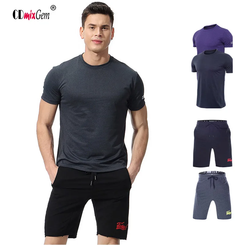 Buy New workout clothes running two piece men's