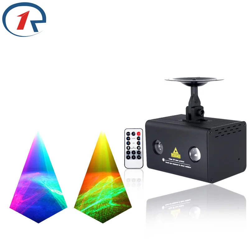 

ZjRight IR Remote Colorful Aurora Laser Stage Light Dream Stars Red Green Blue LED Projector light bar dj light KTV disco light