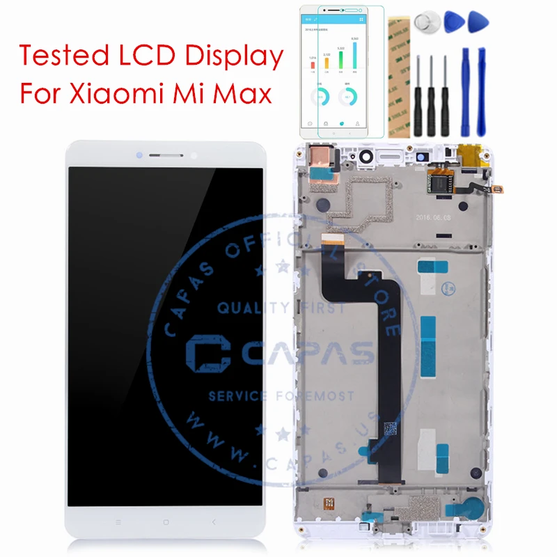 

For Xiaomi Mi Max LCD Display Digitizer TouchScreen Assembly Frame Touch Screen Panel Replacement Repair Spare Parts Tested QC