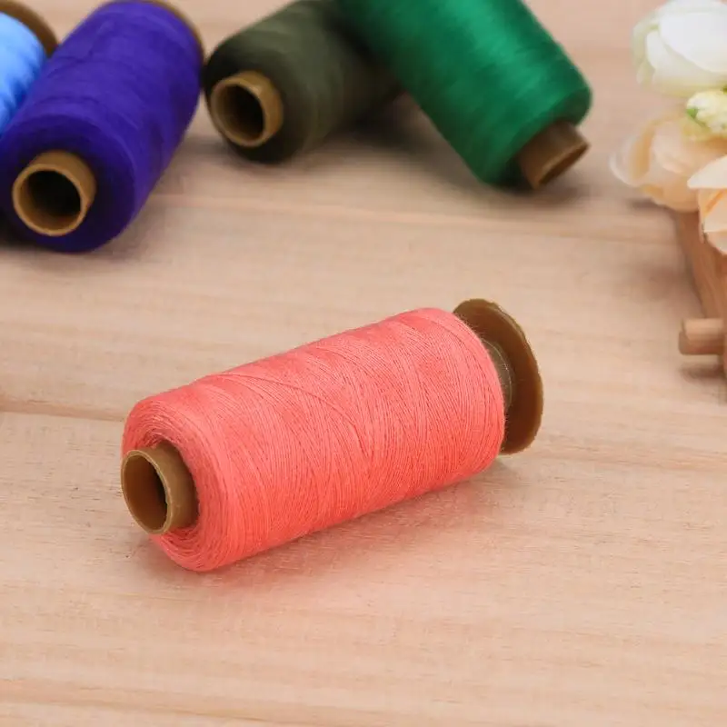 24 рулона 500 ярдов красочная швейная нить прочная ручная стежка хлопчатобумажная линия швейная нить машина вышивка ручная строчка нить