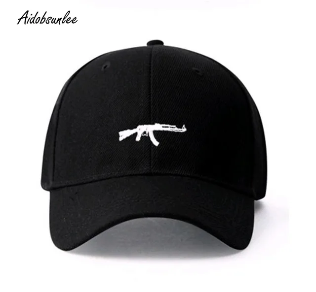 Baseball Caps Machine Gun Ak47 Men's Automatic Rifles Embroidery Hats