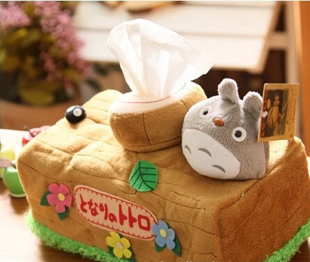 

Cartoon Plush Toy Creative My Neighbor Totoro Tissue Box Cover Paper Towel Cases Birthday Gift #1256