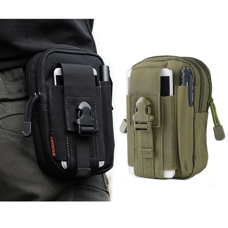 Sport Molle Tactical Waist Bag Men Outdoor Casual Waist Pack Wallet