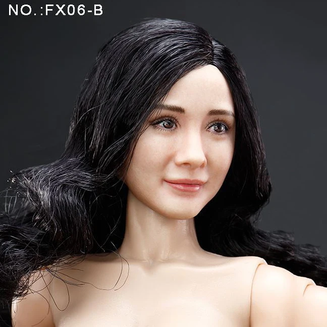 

1/6 VERYCOOL Asia Star Girl Yang Mi Curly Hair Head Sculpt and VC 3.0 Body Figure FX06B without the clothing set
