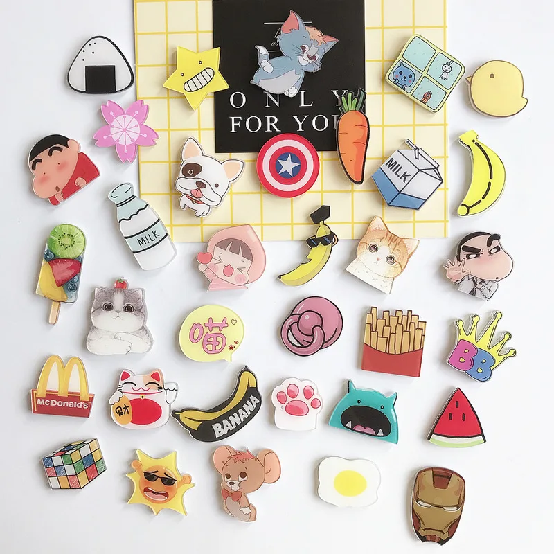 

20pcs/lot about 3.5*3.5cm Creative Magnets Cute Anime for Refrigerators Cartoon Fridge Magnet Home Decor Gifts