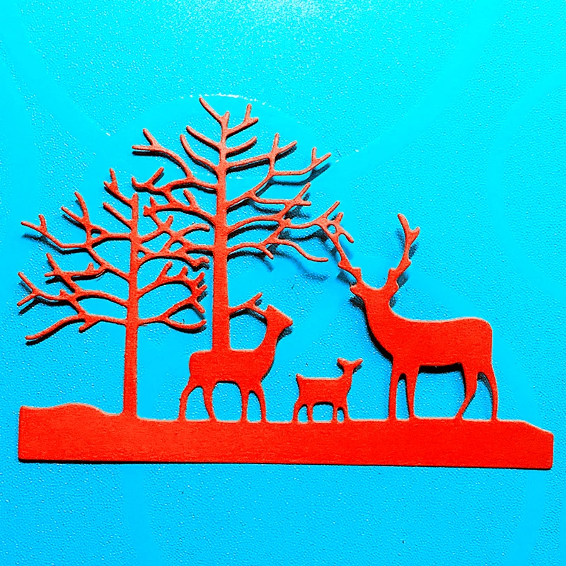 

YINISE Metal Cutting Dies CUT Deer For Scrapbooking Stencils DIY Album Cards Decoration Embossing Folder Craft Die Cutter Tools