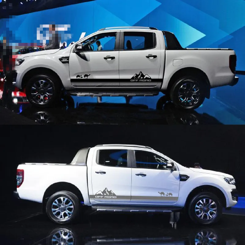 Pickup Truck Decor Vinyl Decal Off Road Mountain Graphics Sticker Car Camel Styling Auto Body Door Side Customized Sticker  (13)