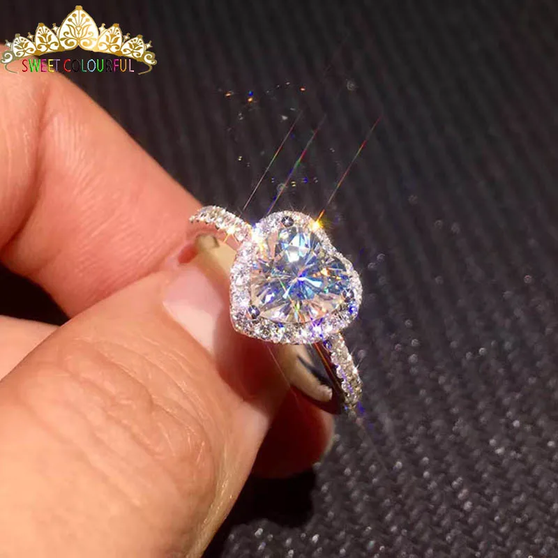 18 K 750Au золото Moissanite кольцо, обручальное кольцо, D цвет с национальным сертификатом MO-04