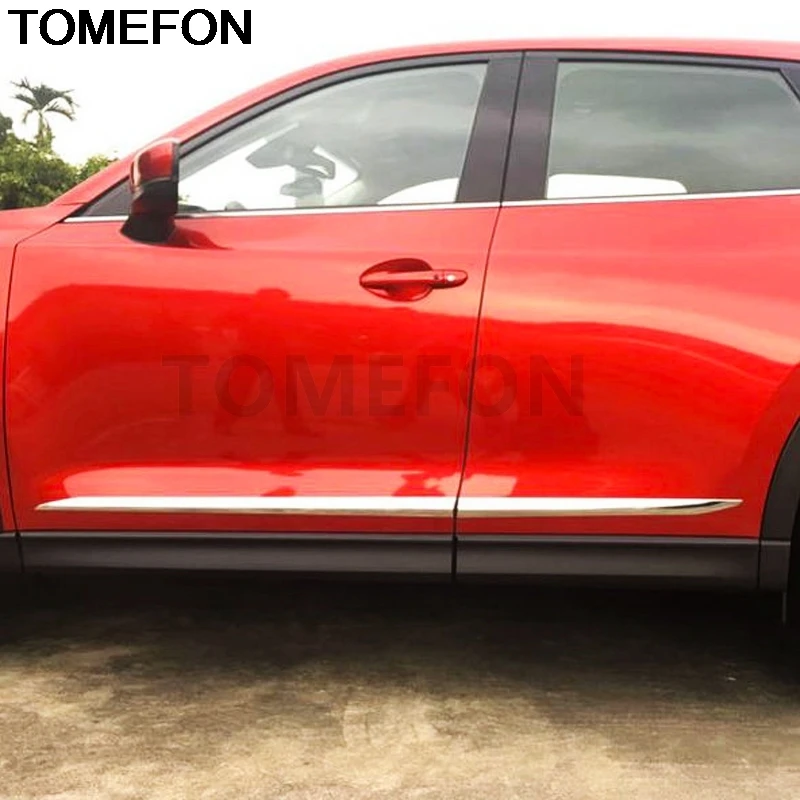 TOMEFON для Mazda CX-8 CX8 2017 2018 боковая дверь линия украшение отделка кузова молдинговый