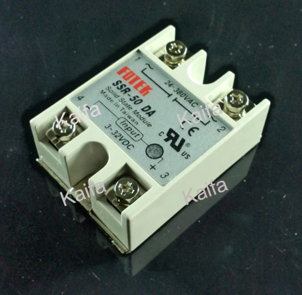 Industrial Solid State Relay SSR 50A with Protective Flag SSR 50DA 50A